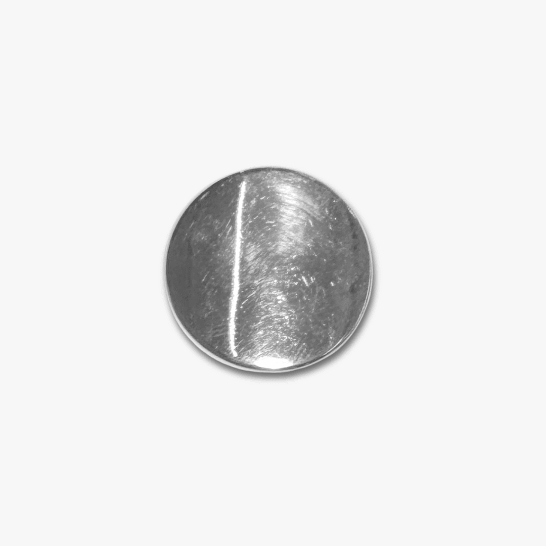 Blazer Button Curved Silver - Ragland Fabrics