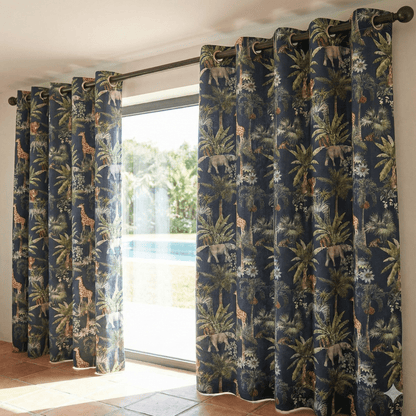 Box Weave Furnishing Night Jungle - Ragland Fabrics