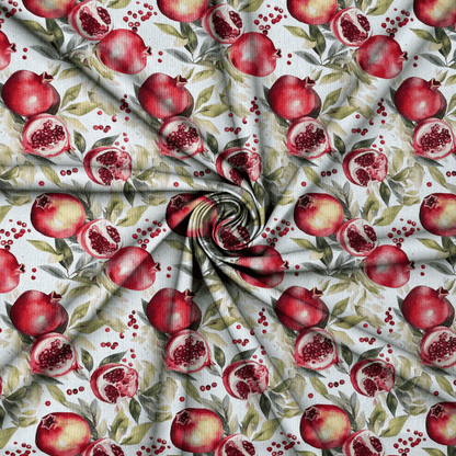 Box Weave Furnishing Pomegranate White - Ragland Fabrics