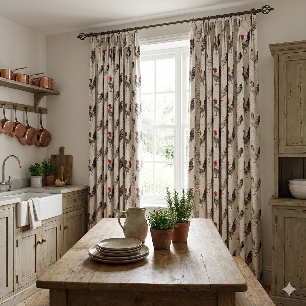 Box Weave Furnishing Rooster - Ragland Fabrics