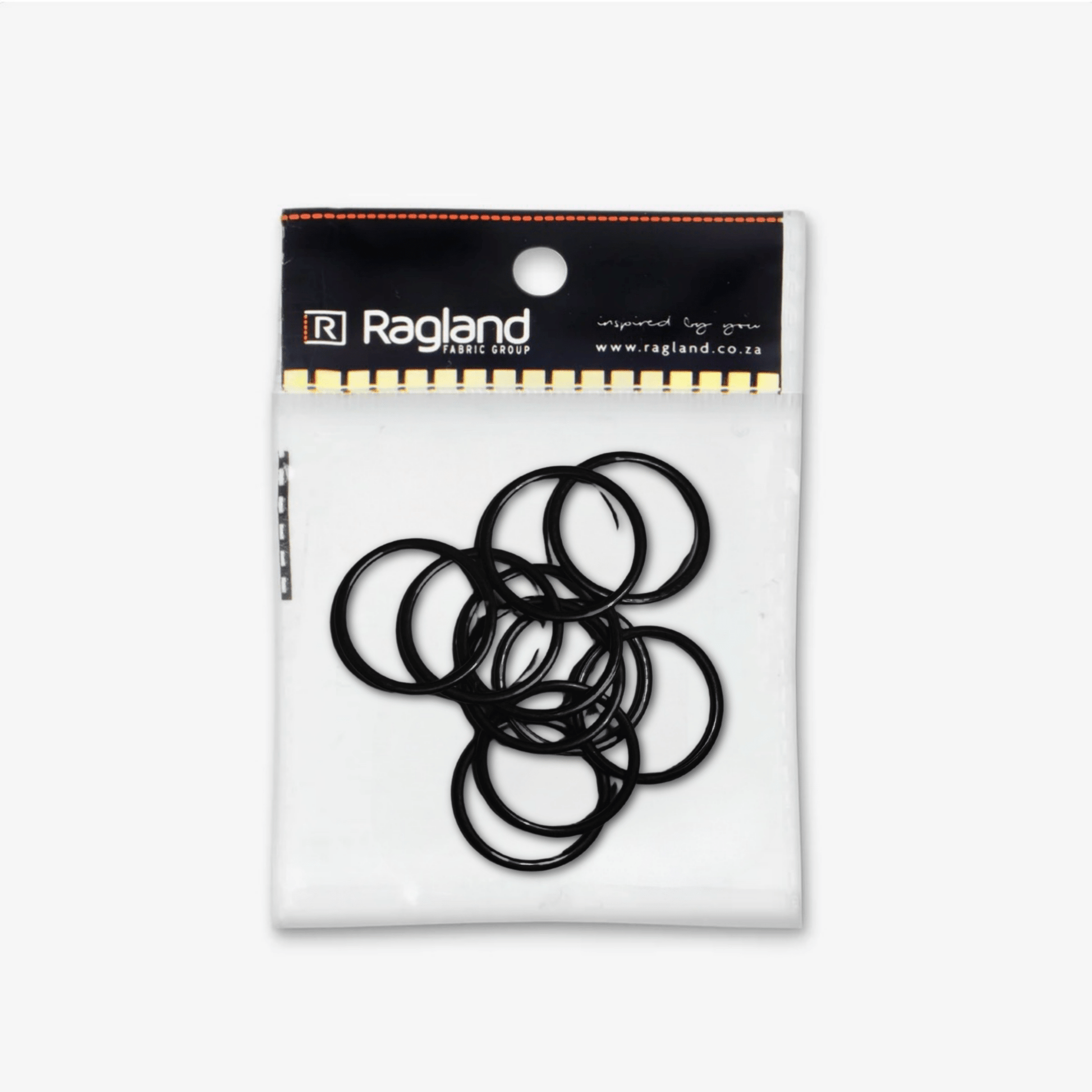 Bra Rings - 25mm Metal | White | Black - Ragland Fabrics