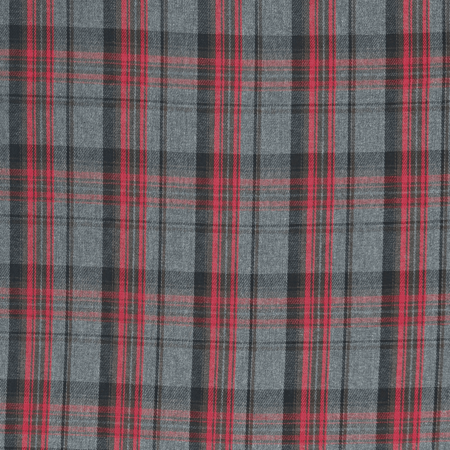 Brushed Checks Red/Charcoal 4 - Ragland Fabrics