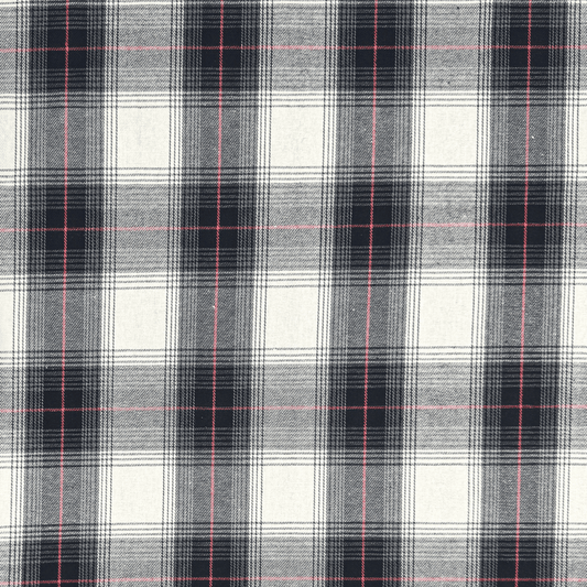 Brushed Checks Black/White 2 - Ragland Fabrics