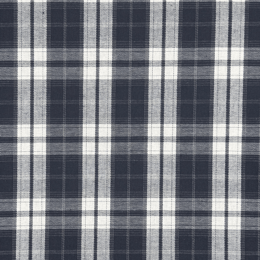 Brushed Checks Navy/White 6 - Ragland Fabrics