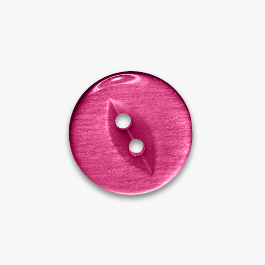 Buttons Fish Eye Cerise - 19mm - Ragland Fabrics