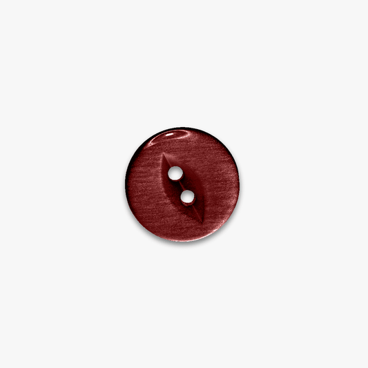 Buttons Fish Eye Maroon - 16.5mm - Ragland Fabrics