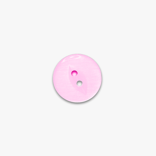Buttons Fish Eye Pink - 15mm - Ragland Fabrics