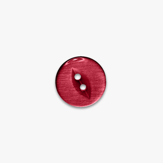 Buttons Fish Eye Ruby Red - 15mm - Ragland Fabrics
