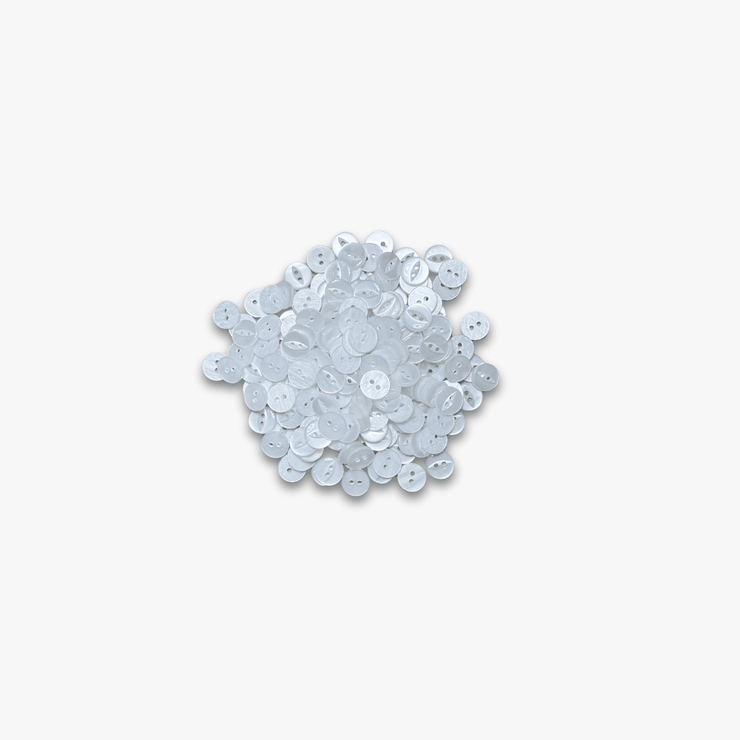 Buttons Shirt 4 Hole White 12.5mm - Ragland Fabrics