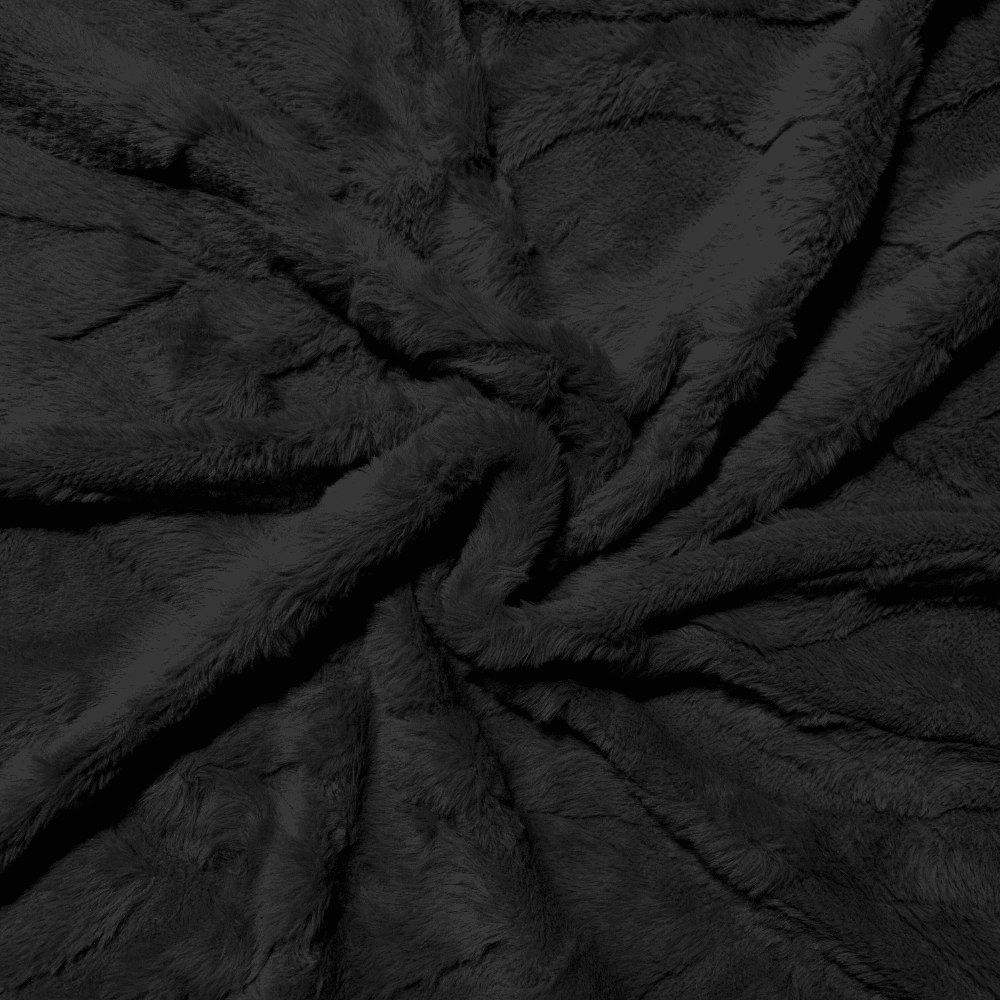 Chain Link Luxury Fur - Black - Ragland Fabrics