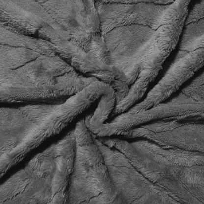 Chain Link Luxury Fur - Charcoal - Ragland Fabrics