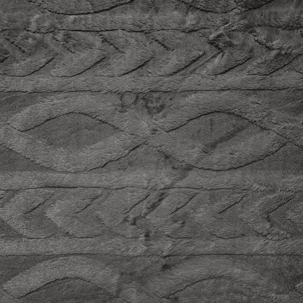 Chain Link Luxury Fur - Charcoal - Ragland Fabrics