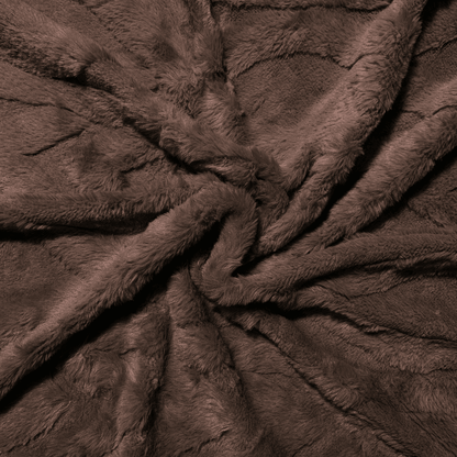 Chain Link Luxury Fur - Chocolate - Ragland Fabrics