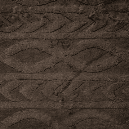 Chain Link Luxury Fur - Chocolate - Ragland Fabrics