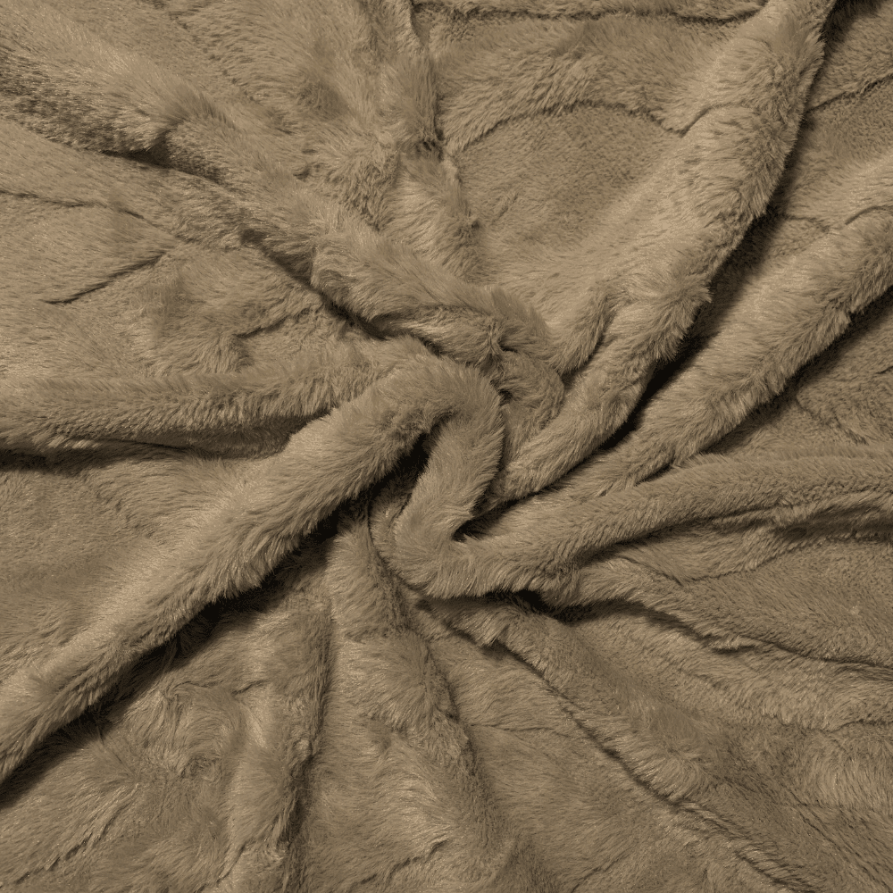 Chain Link Luxury Fur - Stone - Ragland Fabrics