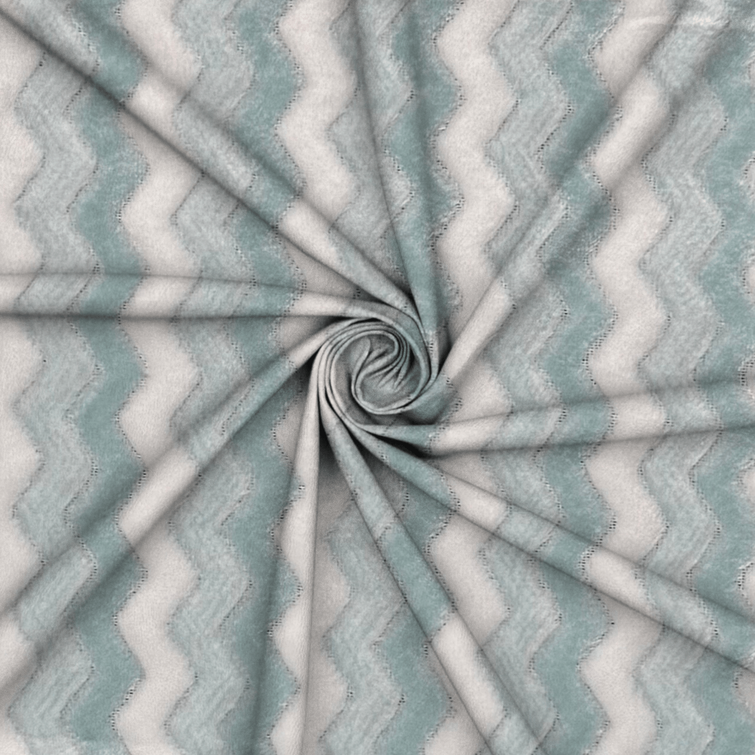 Printed Mongolian Fleece Chevron Baby Blue - Ragland Fabrics