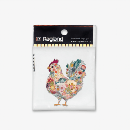 Motif Iron On Badge - Chicken - Ragland Fabrics