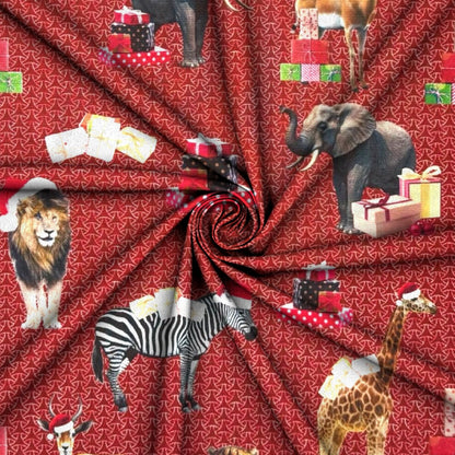 Christmas Printed Mini Matt Animal Christmas - Ragland Fabrics