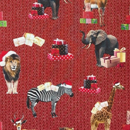 Christmas Printed Mini Matt Animal Christmas - Ragland Fabrics