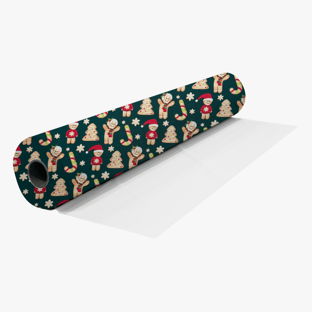 Christmas Printed Mini Matt GingerBread Man Bottle - Ragland Fabrics