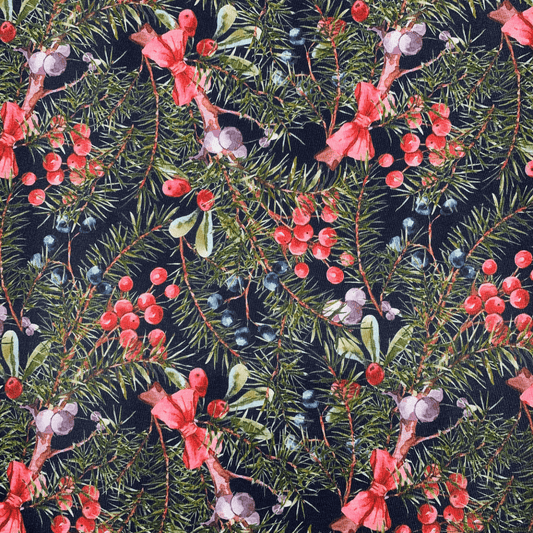 Christmas Printed Mini Matt Pinetree - Ragland Fabrics