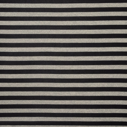 Chunky Jersey Knit Black/Grey Stripe - Ragland Fabrics