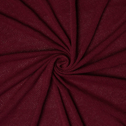 Chunky Knit Maroon - Ragland Fabrics