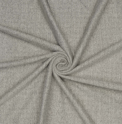 Chunky Jersey Knit Melage Grey Pin Stripe