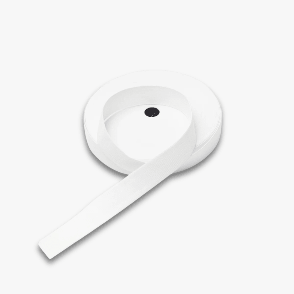 CLEARANCE SALE | Elastic Knitted 15mm White - Ragland Fabrics