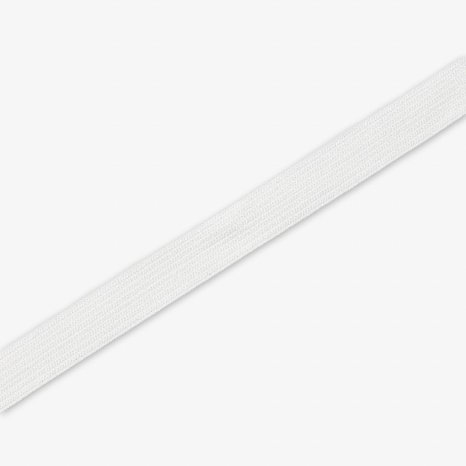 CLEARANCE SALE | Elastic Knitted 15mm White - Ragland Fabrics
