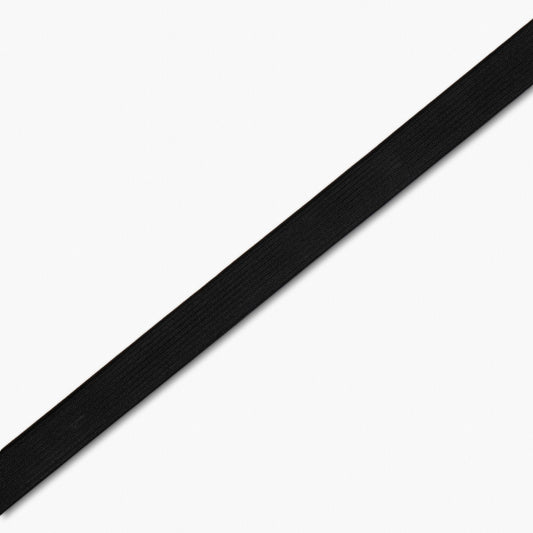 CLEARANCE SALE | Elastic Knitted 18/20mm Black - Medium Pull - Ragland Fabrics