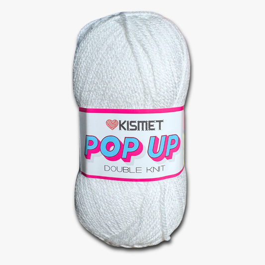 Pop Up Dbl Knit White #01