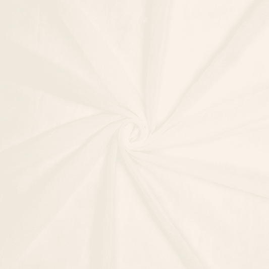 Cornely Crushed Plain Voile Cream 280cm - Ragland Fabrics