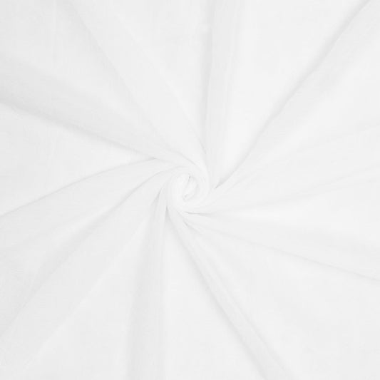 Cornely Crushed Plain Voile White 280cm - Ragland Fabrics