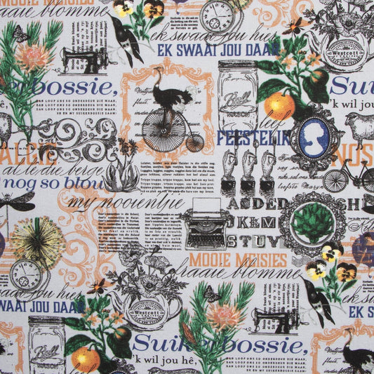 Cotton Canvas Printed Col 2 - Ragland Fabrics