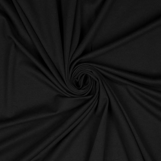 Cotton Knit Black - Ragland Fabrics