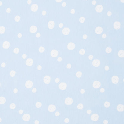 Cotton Knit Sky Blue Smiley Print - Ragland Fabrics