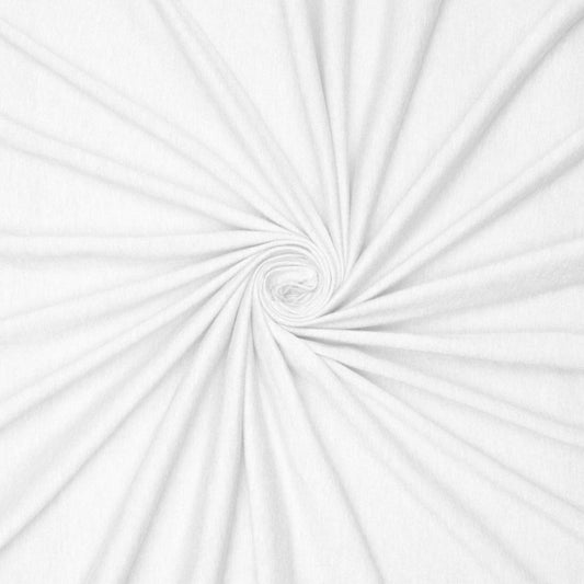 Cotton Knit Spandex White - Ragland Fabrics