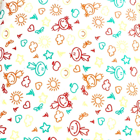 Cotton Knit Stick People - Ragland Fabrics