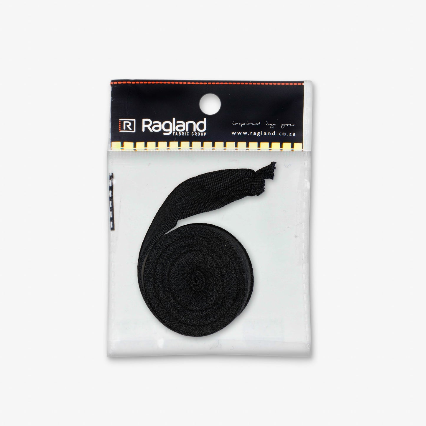 Cotton Tape - 16mm | Black - Ragland Fabrics