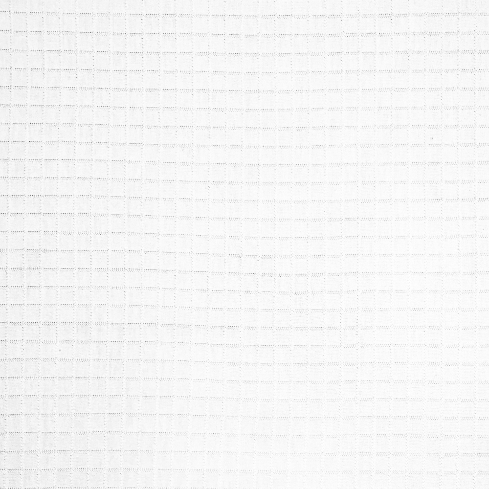 Cotton Knit White Grid 180cm - CLOSEOUT