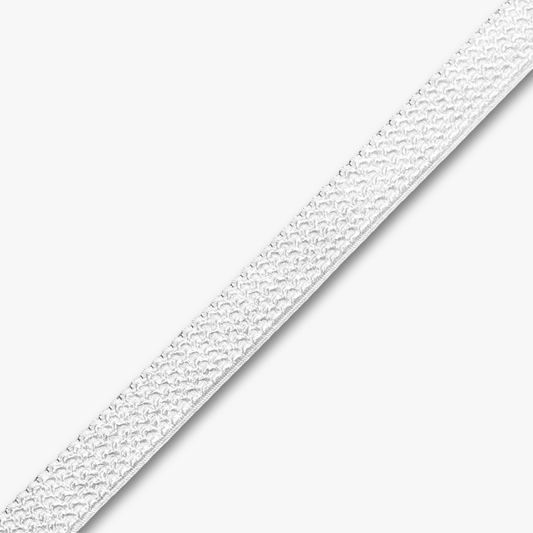 Crocodile Elastic 25mm White - Ragland Fabrics
