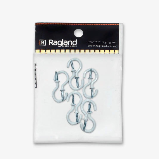 Cup Hooks PVC 25mm - Ragland Fabrics