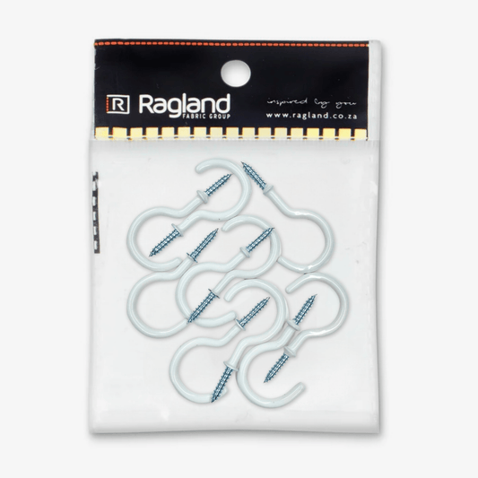 Cup Hooks PVC 50mm - Ragland Fabrics