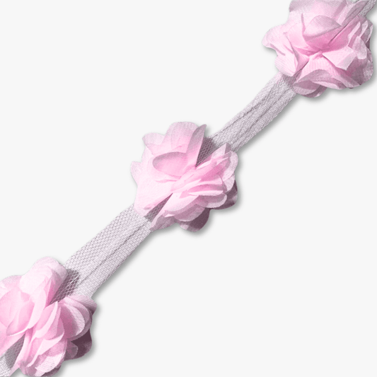 Cut Out Flower Lace - Baby Pink 18 (Per Met) - Ragland Fabrics