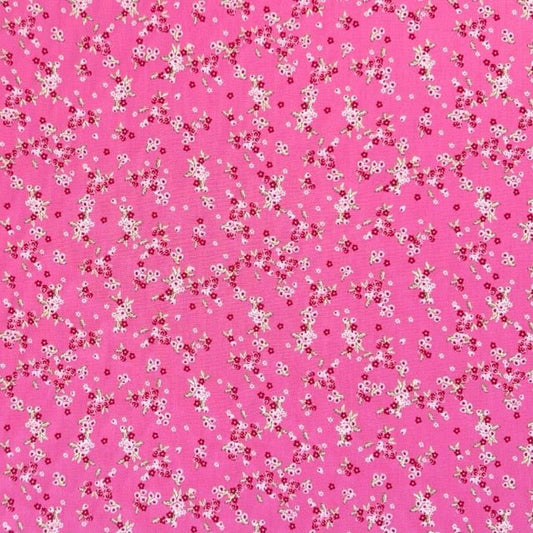 Designer Dress Printed Pink Floral - Ragland Fabrics