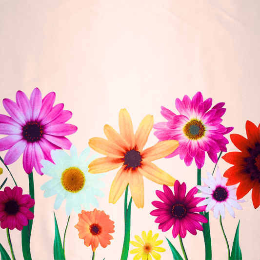 Dutchess Satin Cream Flowers TBD - Ragland Fabrics