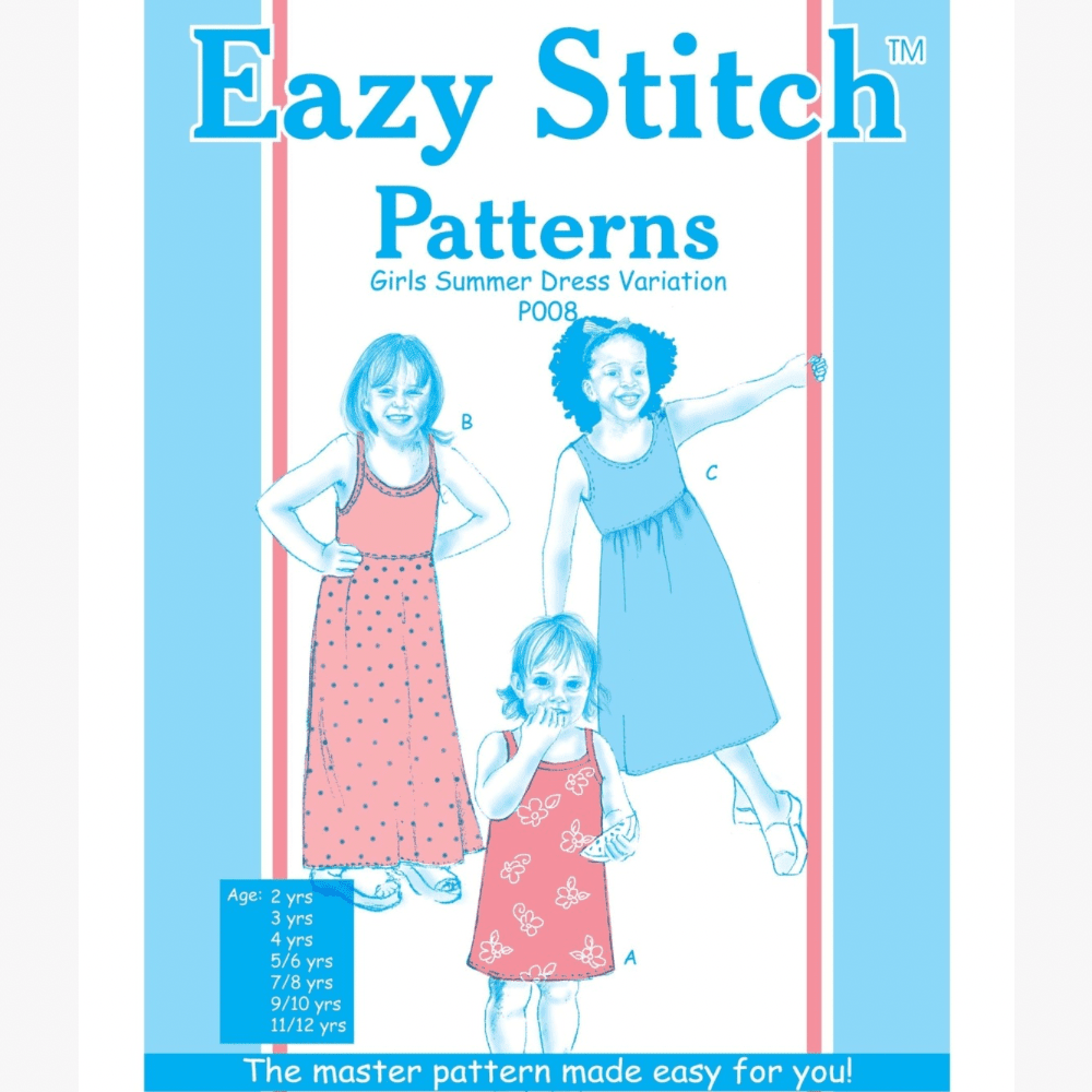 Eazy Stitch Patterns | Girls Summer Dress Variation - Ragland Fabrics