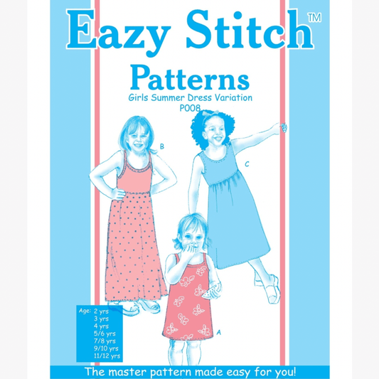 Eazy Stitch Patterns | Girls Summer Dress Variation - Ragland Fabrics