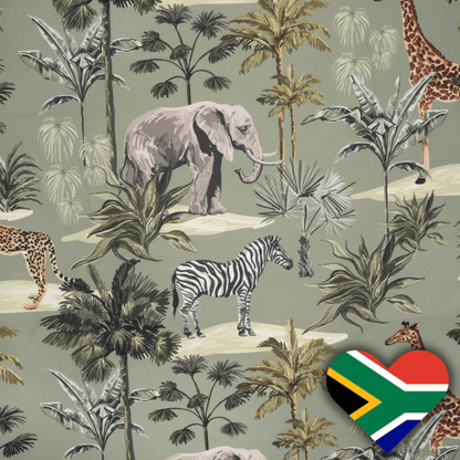Eco Fabric Elephant Olive 2092 - Ragland Fabrics